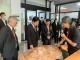 賴副總統與潘部長參訪北科大木藝類產業基地實作場域，作品為臺灣百岳高山，代表具福爾摩沙獨特地形，兼具機能性的雕塑作品