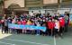 教育部參訪香田國小獨具特色的獨輪車活動。與參與活動的孩子們合照