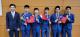(左起)陳傳仁教授、張亞誠、王兆國、陳朋葳、徐子翔、張誠光