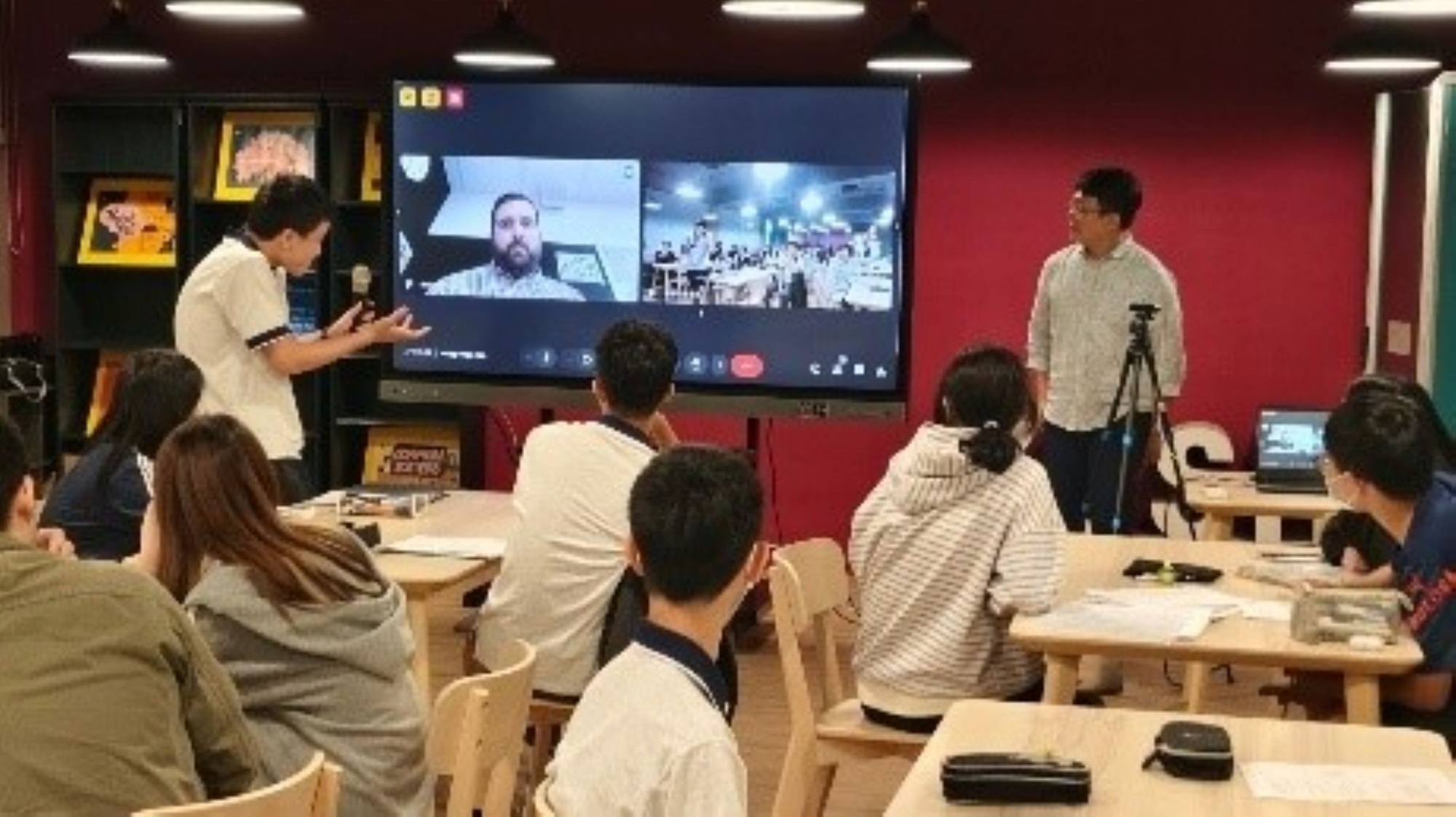 臺北市立中正高中以社會科課程與澳洲學校探討臺澳人口分布、都市化與文化議題_大圖